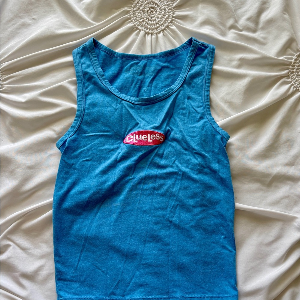 Blue Clueless Tank Top